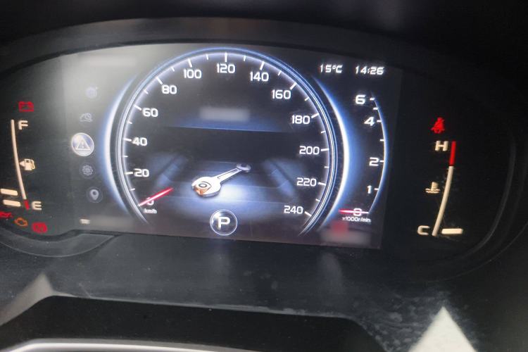 Used Geely Auto Emgrand X7 Sport 2018 1.8TD Automatic Two-Wheel Drive Smart Connect 4G Internet Edition Instrument Cluster