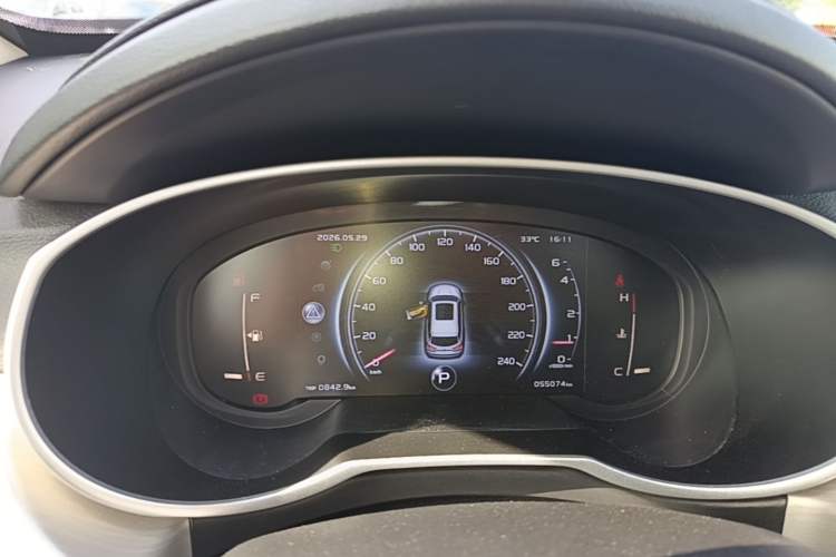 Used Geely Auto Emgrand X7 Sport 2018 1.8TD Automatic Two-Wheel Drive Smart Connect 4G Internet Edition Instrument Cluster