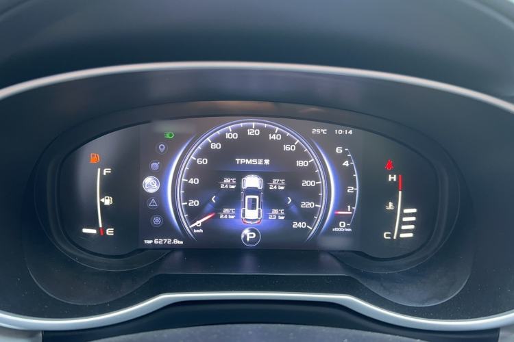 Used Geely Auto Emgrand X7 Sport 2018 1.8TD Automatic Two-Wheel Drive Smart Connect 4G Internet Edition Instrument Cluster