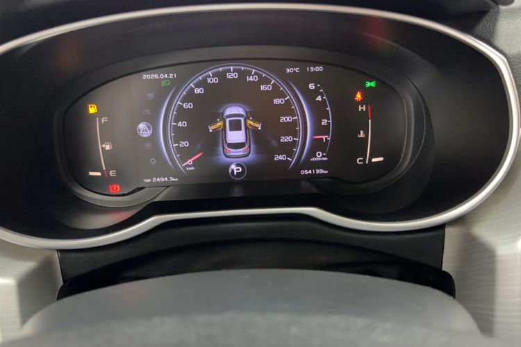 Used Geely Auto Emgrand X7 Sport 2018 1.8TD Automatic Two-Wheel Drive Smart Connect 4G Internet Edition Odometer Close Up