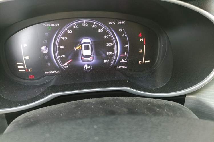 Used Geely Auto Emgrand X7 Sport 2018 Revised Version 1.8TD Automatic Two-Wheel Drive Smart Connectivity 4G-Enabled Edition Odometer Close Up