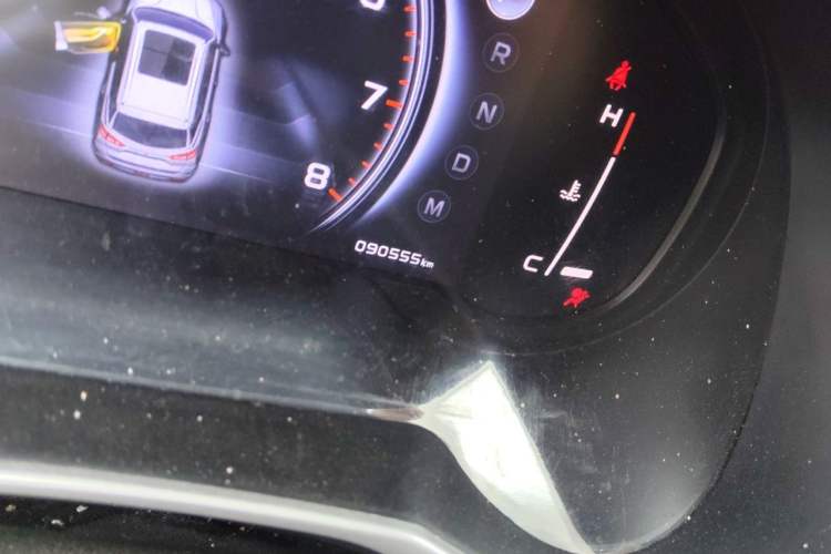 Used Geely Auto Emgrand X7 Sport 2020 1.8TD DCT Two-Wheel Drive Smart Connect 4G-Enabled Version Odometer Close Up