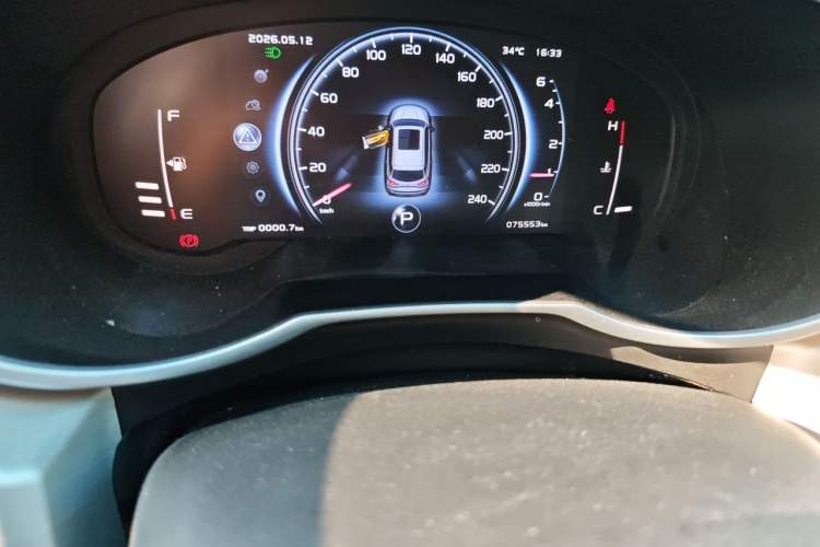 Used Geely Auto Emgrand X7 Sport 2020 1.8TD DCT Two-Wheel Drive Smart Connect 4G-Enabled Version Odometer Close Up