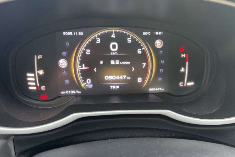 Used Geely Auto Emgrand X7 Sport 2021 Million Edition 1.8TD DCT Two-Wheel Drive Comfort Model Odometer Close Up