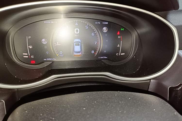 Used Geely Auto Emgrand X7 Sport 2021 Million Edition 1.8TD DCT Two-Wheel Drive Luxury Model Odometer Close Up