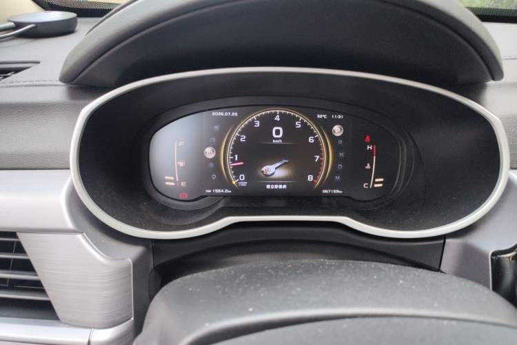Used Geely Auto Emgrand X7 Sport 2021 Million Edition 1.8TD DCT Two-Wheel Drive Comfort Model Instrument Cluster