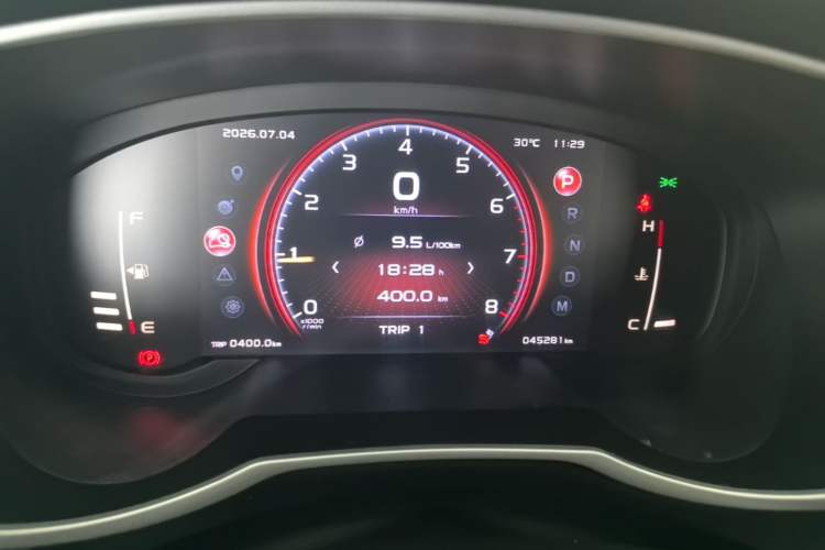 Used Geely Auto Emgrand X7 Sport 2021 Million Edition 1.8TD DCT Two-Wheel Drive Comfort Model Instrument Cluster