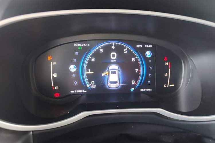 Used Geely Auto Emgrand X7 Sport 2021 Million Edition 1.8TD DCT Two-Wheel Drive Luxury Model Instrument Cluster