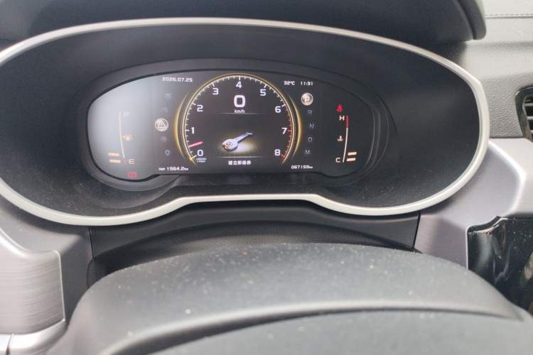 Used Geely Auto Emgrand X7 Sport 2021 Million Edition 1.8TD DCT Two-Wheel Drive Comfort Model Odometer Close Up