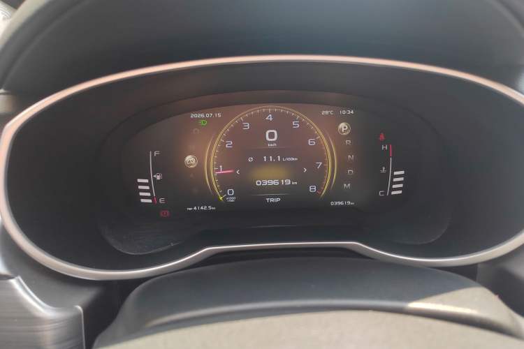 Used Geely Auto Emgrand X7 Sport 2021 Million Edition 1.8TD DCT Two-Wheel Drive Luxury Model Odometer Close Up