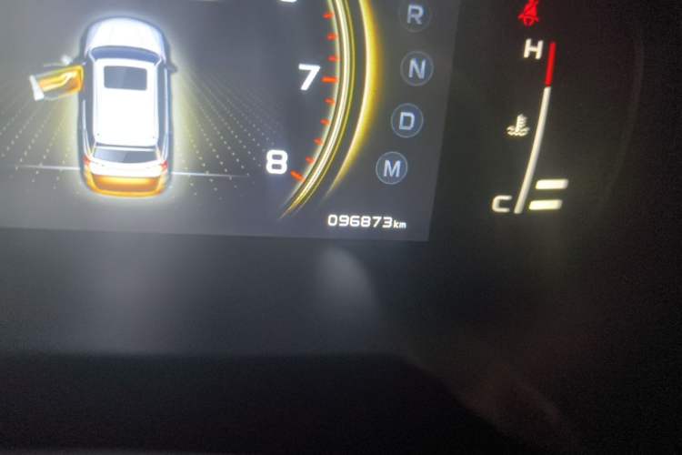 Used Geely Auto Emgrand X7 Sport 2021 Million Edition 1.8TD DCT Two-Wheel Drive Luxury Model Odometer Close Up