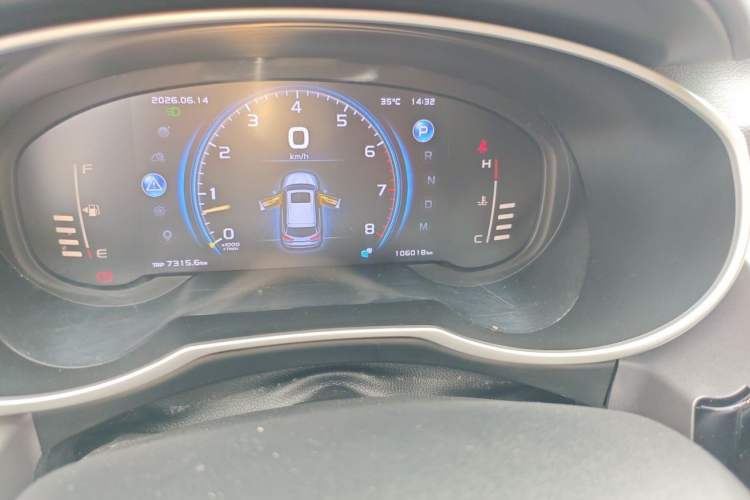 Used Geely Auto Emgrand X7 Sport 2021 Million Edition 1.8TD DCT Two-Wheel Drive Luxury Model Odometer Close Up