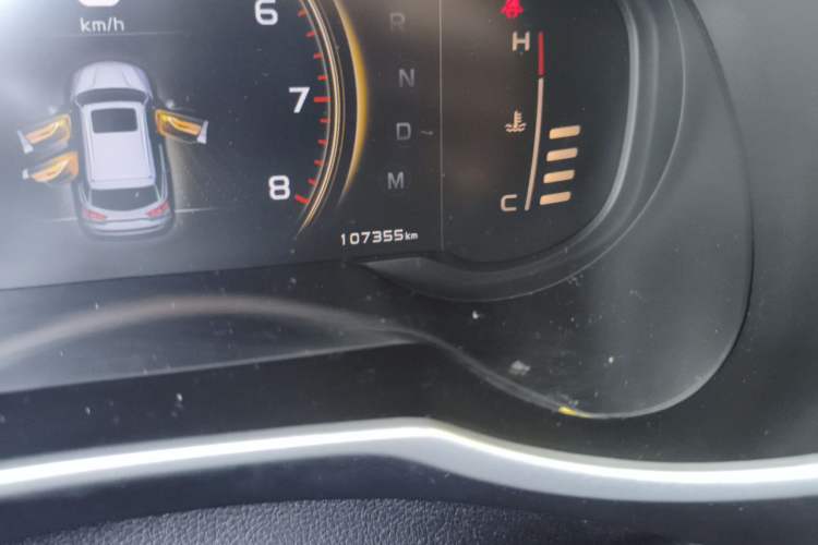 Used Geely Auto Emgrand X7 Sport 2021 Million Edition 1.8TD DCT Two-Wheel Drive Luxury Model Odometer Close Up