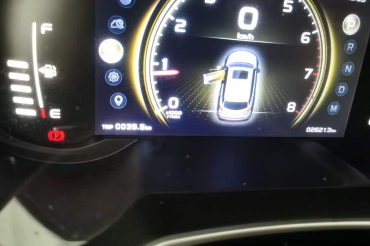 Used Geely Auto Emgrand X7 Sport 2021 Million Edition 1.8TD DCT Two-Wheel Drive Comfort Model Odometer Close Up