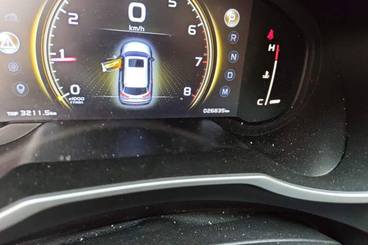 Used Geely Auto Emgrand X7 Sport 2021 Million Edition 1.8TD DCT Two-Wheel Drive Luxury Model Odometer Close Up