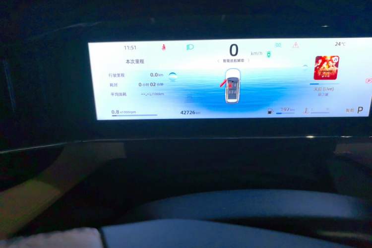 Used Geely Auto FX11 2023 1.5TD DCT Prestige Edition Odometer Close Up
