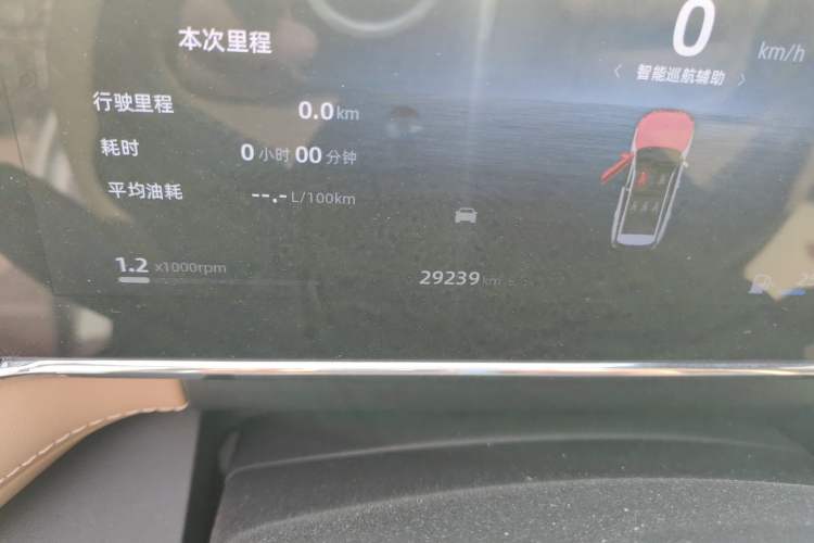 Used Geely Auto FX11 2023 2.0TD DCT Prestige Edition Odometer Close Up