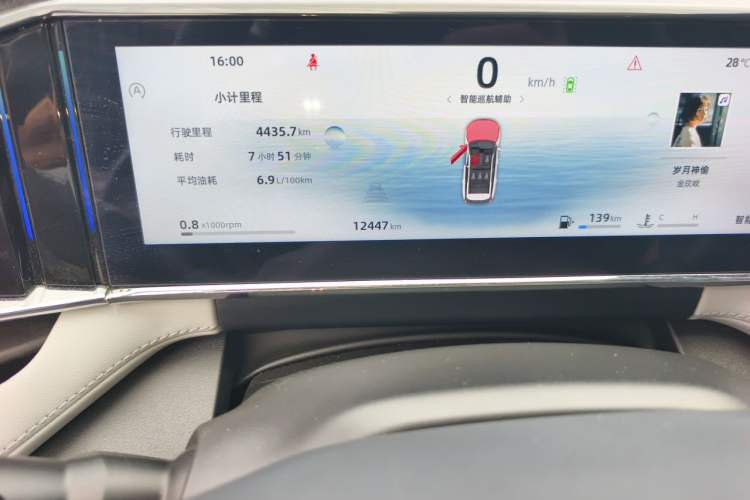 Used Geely Auto FX11 2024 1.5TD DCT Prestige Edition Odometer Close Up