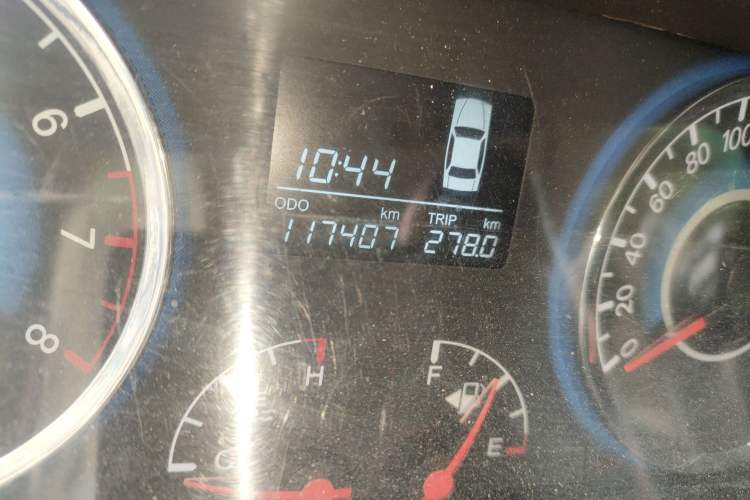 Used Geely Auto GC7 2012 1.8L Manual Comfort Edition Odometer Close Up