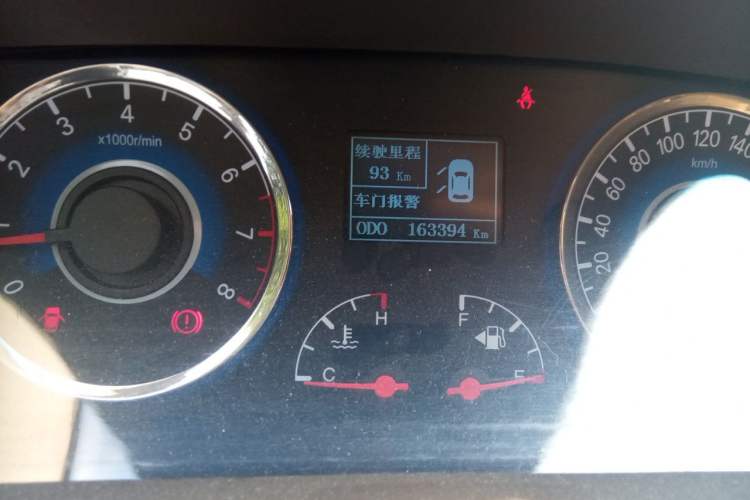 Used Geely Auto GC7 2013 1.5L Manual Luxury Model Odometer Close Up