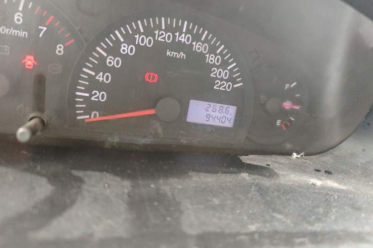 Used Geely Auto Golden Eagle 2008 1.5L Manual Comfort Version Odometer Close Up