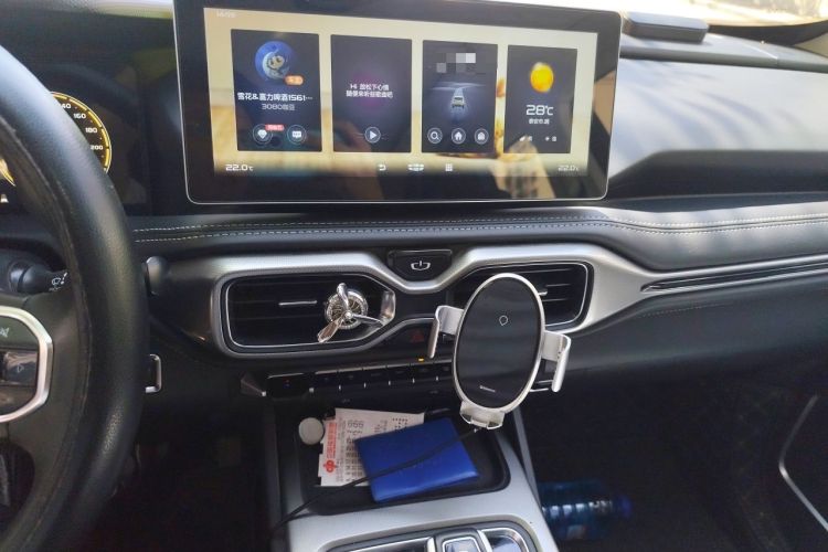 Used Geely Auto Haoyue 2020 1.8TD DCT Flagship 7-Seater Audio And AC Panel