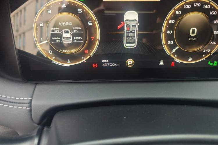 Used Geely Auto Haoyue 2020 1.8TD DCT Flagship 7-Seater Odometer Close Up