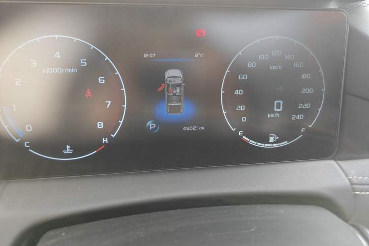 Used Geely Auto Haoyue 2020 1.8TD DCT Luxury Model 5 Seats Odometer Close Up