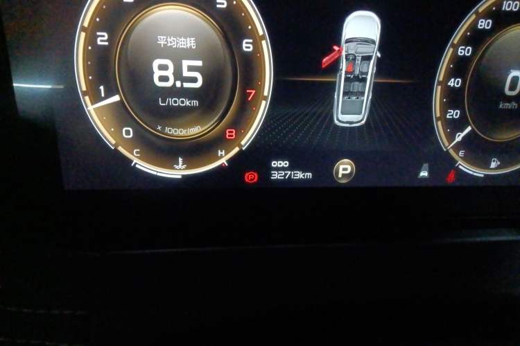 Used Geely Auto Haoyue 2020 1.8TD DCT Flagship 5-Seater Odometer Close Up