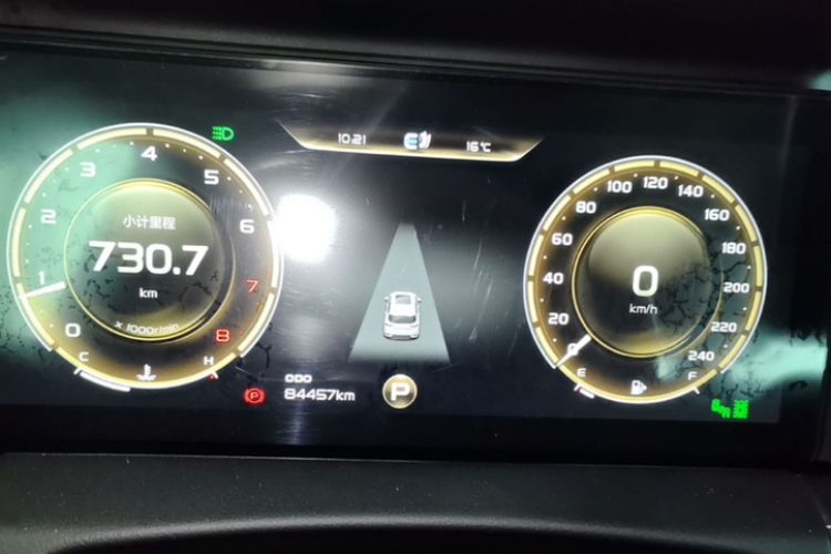 Used Geely Auto Haoyue 2020 1.8TD DCT Flagship 7-Seater Odometer Close Up