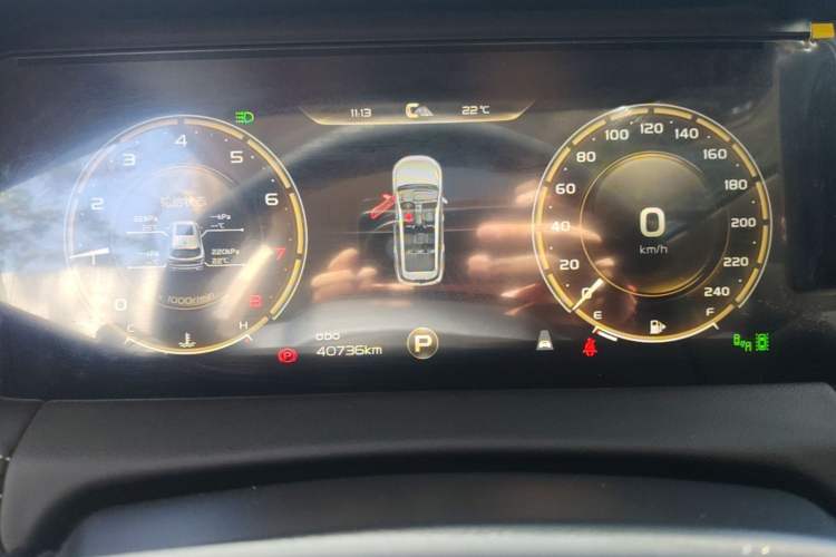 Used Geely Auto Haoyue 2020 1.8TD DCT Flagship 5-Seater Odometer Close Up