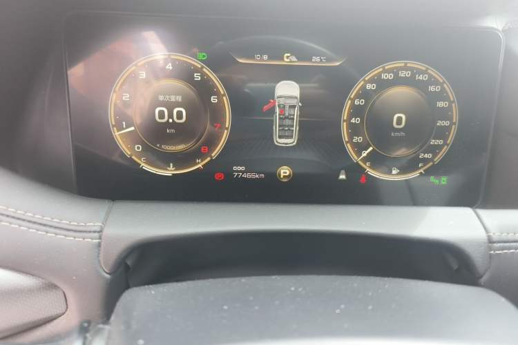 Used Geely Auto Haoyue 2020 1.8TD DCT Flagship 7-Seater Odometer Close Up