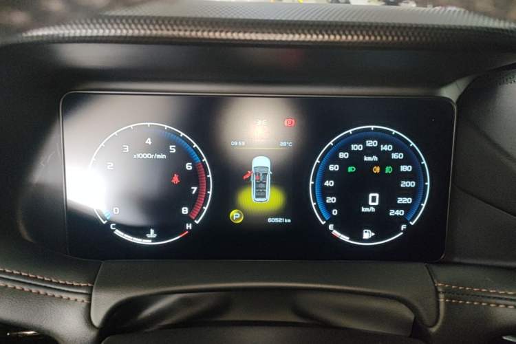 Used Geely Auto Haoyue 2022 1.8TD DCT Black Gold Limited Edition 7-Seater Instrument Cluster