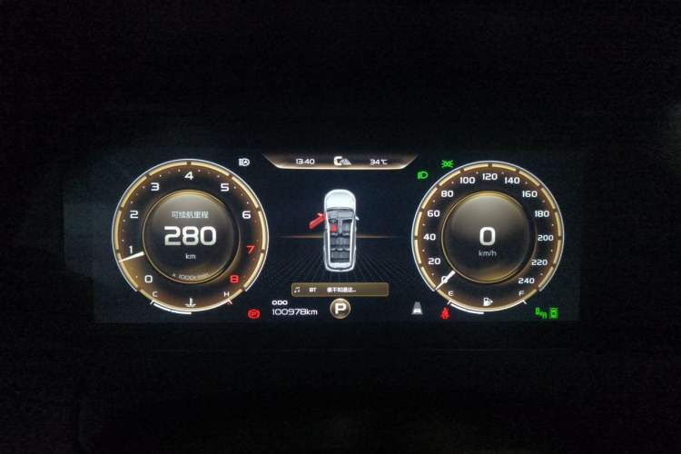 Used Geely Auto Haoyue 2022 1.8TD DCT Flagship 7-Seater Instrument Cluster