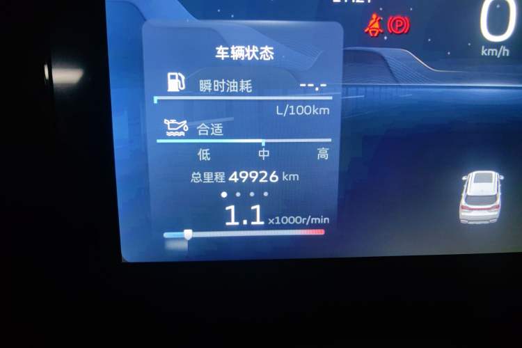 Used Geely Auto Haoyue L 2023 2.0T DCT Prestige Edition Odometer Close Up