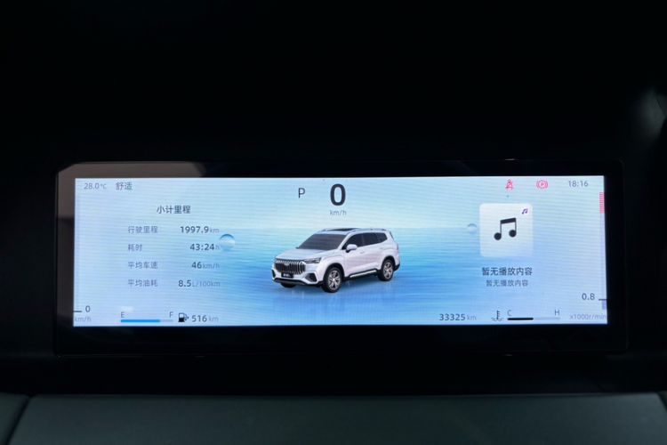 Used Geely Auto Haoyue L 2024 2.0T DCT Prestige Version Odometer Close Up