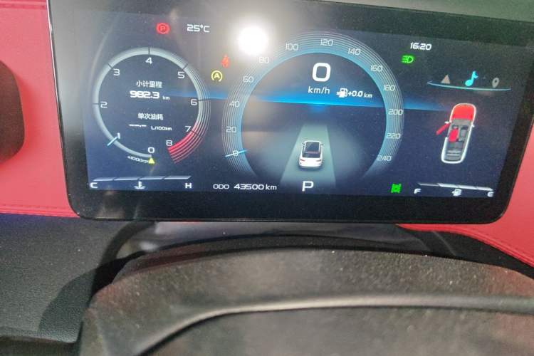 Used Geely Auto icon 2020 1.5TD i9 BSG Odometer Close Up