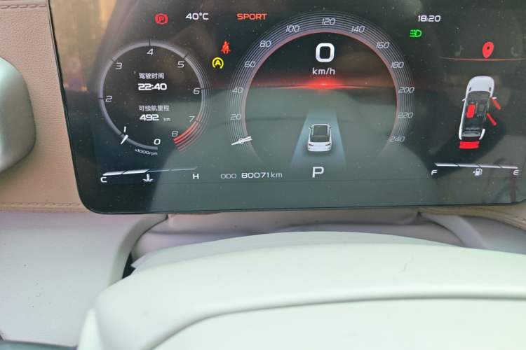Used Geely Auto icon 2020 1.5TD i9 BSG Odometer Close Up