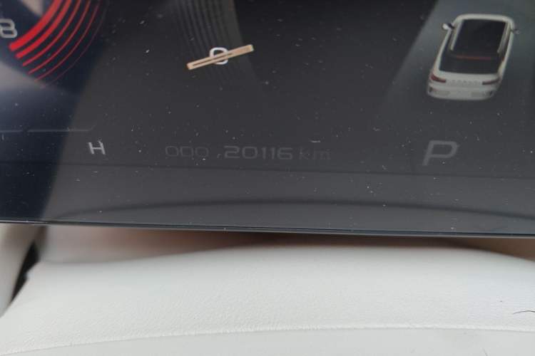 Used Geely Auto icon 2020 300T Galaxy Limited Edition Odometer Close Up