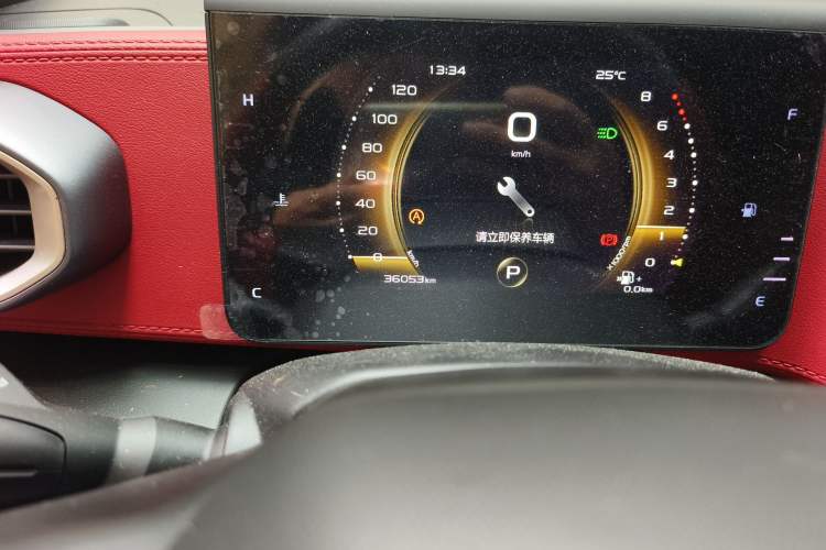 Used Geely Auto icon 2020 1.5TD i6 BSG Odometer Close Up