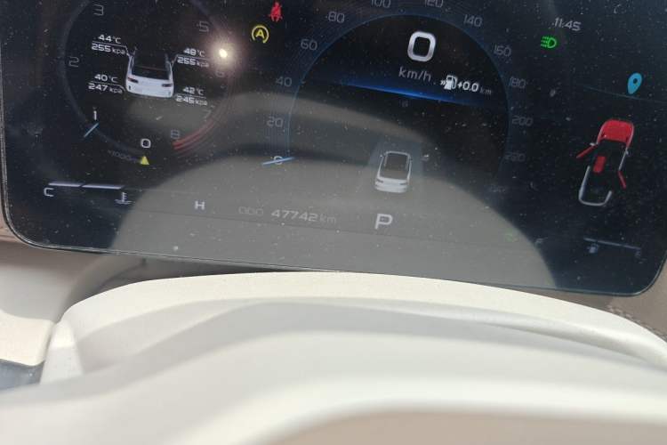 Used Geely Auto icon 2020 300T Galaxy Limited Edition Odometer Close Up
