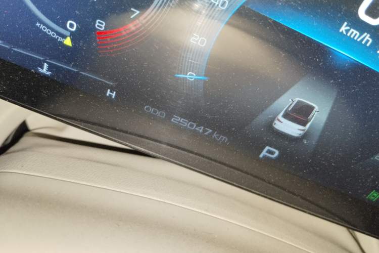 Used Geely Auto icon 2020 300T Galaxy Limited Edition Odometer Close Up