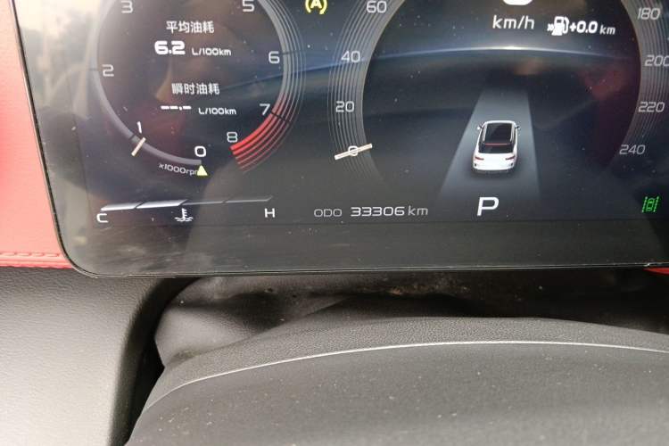 Used Geely Auto icon 2020 1.5TD i9 Odometer Close Up