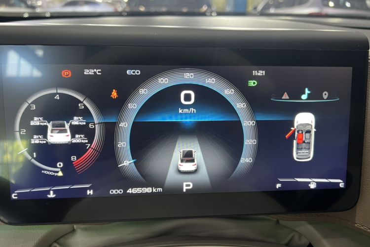 Used Geely Auto icon 2022 1.5TD Qingyuan Limited Edition Odometer Close Up