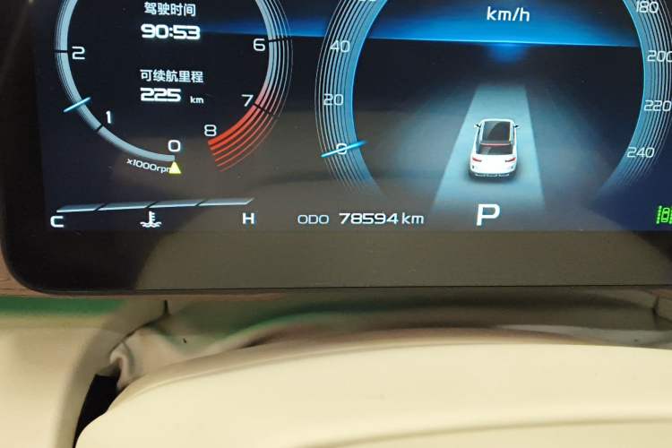 Used Geely Auto icon 2022 1.5TD Qingyuan Limited Edition Odometer Close Up