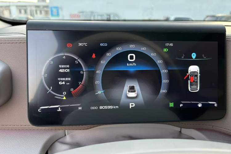 Used Geely Auto icon 2022 1.5TD Qingyuan Limited Edition Odometer Close Up
