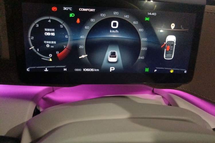 Used Geely Auto icon 2022 1.5TD Qingyuan Limited Edition Odometer Close Up