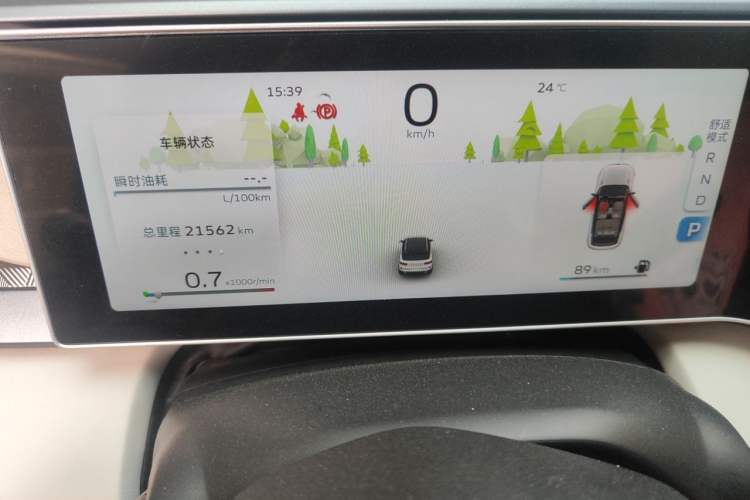 Used Geely Auto icon 2023 1.5TD Chocolate Smoothie Edition Odometer Close Up