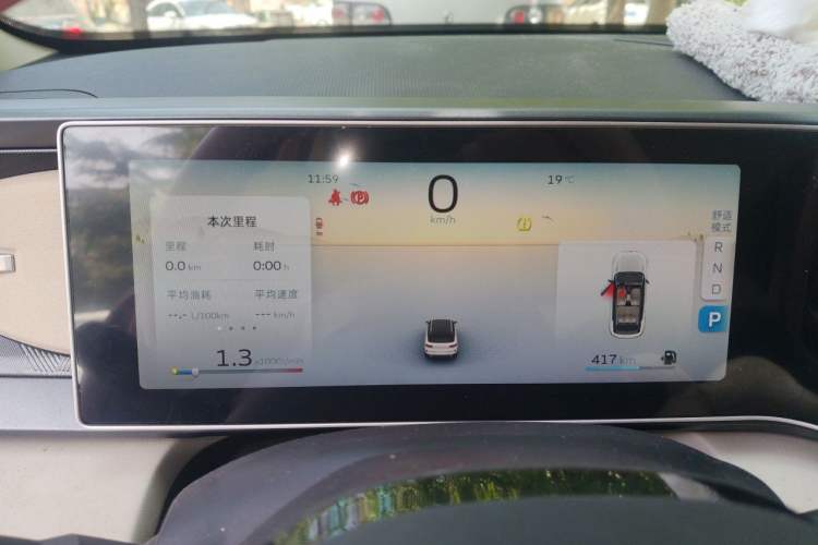 Used Geely Auto icon 2023 1.5TD Chocolate Smoothie Edition Instrument Cluster