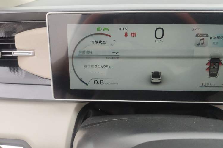 Used Geely Auto icon 2023 1.5TD Chocolate Smoothie Edition Odometer Close Up